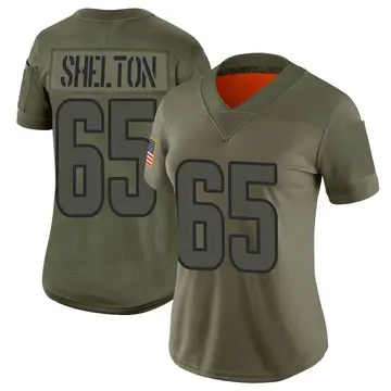 Nike Coleman Shelton Women's Limited Los Angeles Rams Camo 2019 Salute to Service Jersey