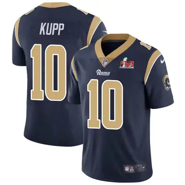 Nike Cooper Kupp Youth Limited Los Angeles Rams Navy Team Color Vapor Untouchable Super Bowl LVI Bound Jersey