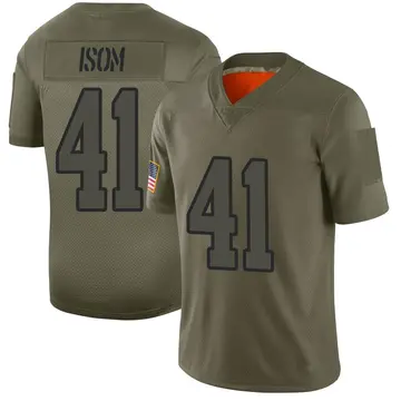 Nike Dan Isom Men's Limited Los Angeles Rams Camo 2019 Salute to Service Jersey