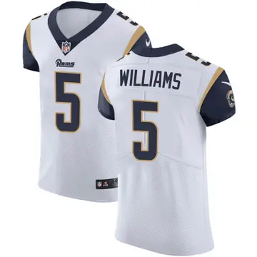 Nike Darius Williams Men's Elite Los Angeles Rams White Vapor Untouchable Jersey