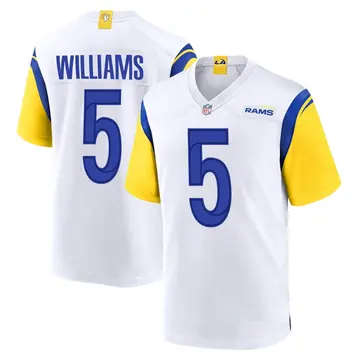 Nike Darius Williams Men's Game Los Angeles Rams White Jersey