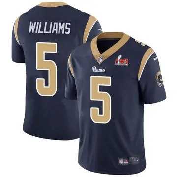 Nike Darius Williams Men's Limited Los Angeles Rams Navy Team Color Vapor Untouchable Super Bowl LVI Bound Jersey