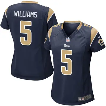Nike Darius Williams Women's Game Los Angeles Rams Navy Team Color Jersey