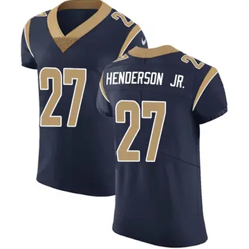 Nike Darrell Henderson Jr. Men's Elite Los Angeles Rams Navy Team Color Vapor Untouchable Jersey