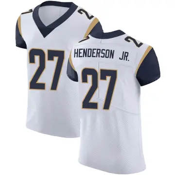 Nike Darrell Henderson Jr. Men's Elite Los Angeles Rams White Vapor Untouchable Jersey