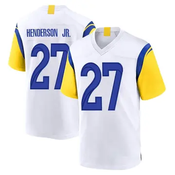 Nike Darrell Henderson Jr. Men's Game Los Angeles Rams White Jersey