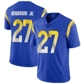 Nike Darrell Henderson Jr. Men's Limited Los Angeles Rams Royal Alternate Vapor Untouchable Jersey