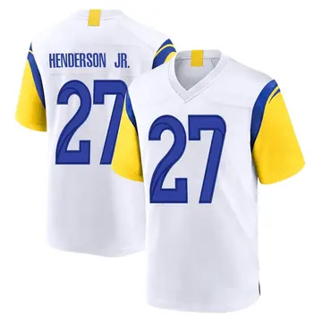 Nike Darrell Henderson Jr. Youth Game Los Angeles Rams White Jersey