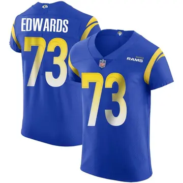 Nike David Edwards Men's Elite Los Angeles Rams Royal Alternate Vapor Untouchable Jersey
