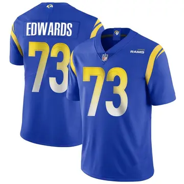 Nike David Edwards Men's Limited Los Angeles Rams Royal Alternate Vapor Untouchable Jersey