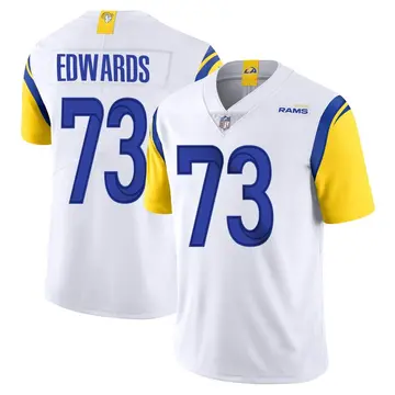 Nike David Edwards Men's Limited Los Angeles Rams White Vapor Untouchable Jersey