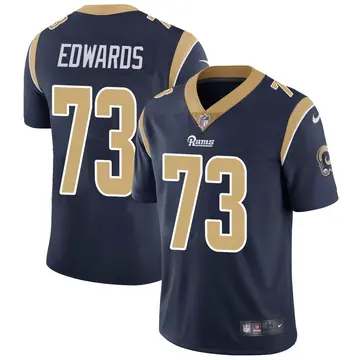 Nike David Edwards Youth Limited Los Angeles Rams Navy Team Color Vapor Untouchable Jersey