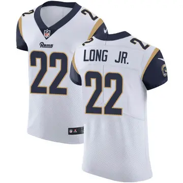 Nike David Long Jr. Men's Elite Los Angeles Rams White Vapor Untouchable Jersey
