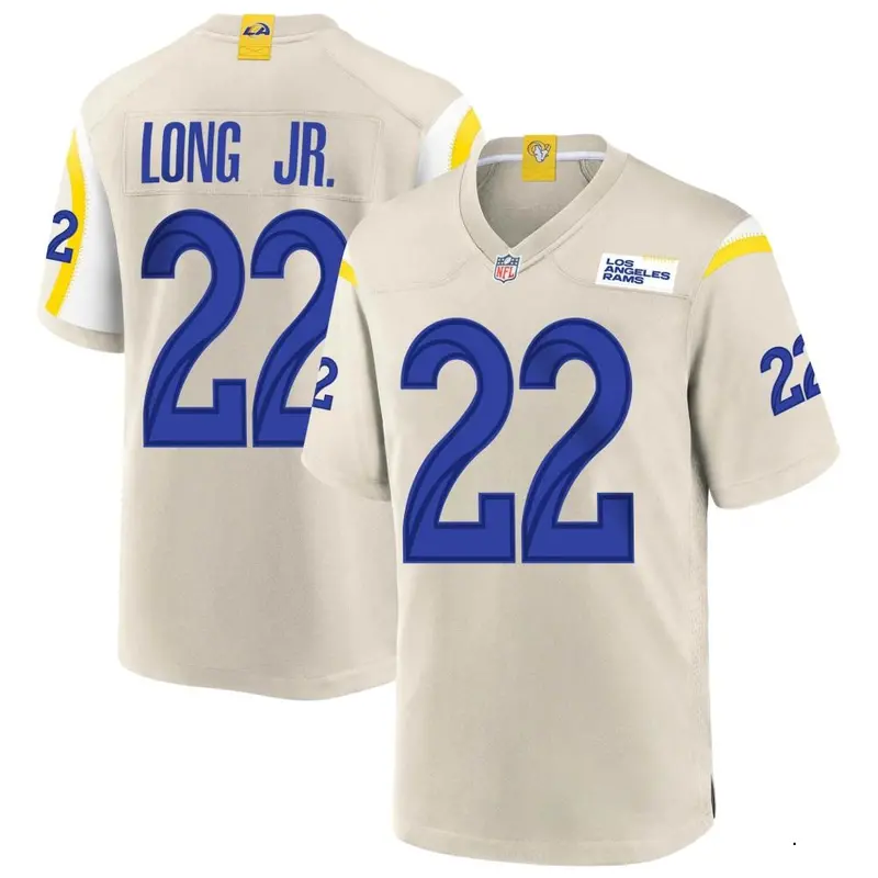 Nike David Long Jr. Men's Game Los Angeles Rams Bone Jersey