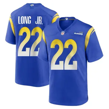 Nike David Long Jr. Men's Game Los Angeles Rams Royal Alternate Jersey