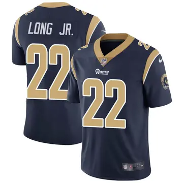 Nike David Long Jr. Men's Limited Los Angeles Rams Navy Team Color Vapor Untouchable Jersey