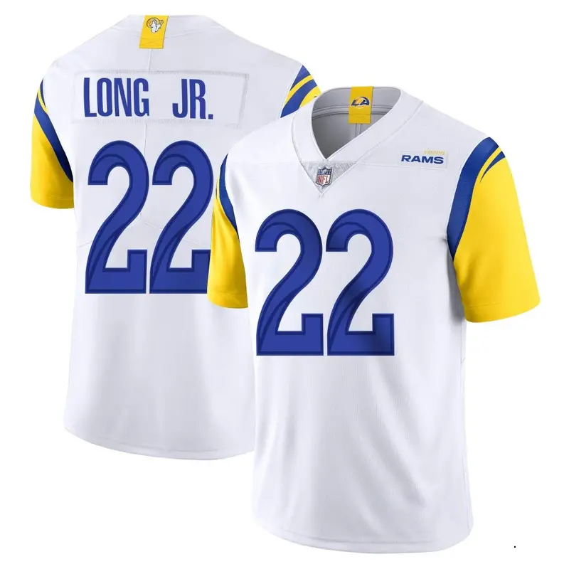 Nike David Long Jr. Men's Limited Los Angeles Rams White Vapor Untouchable Jersey