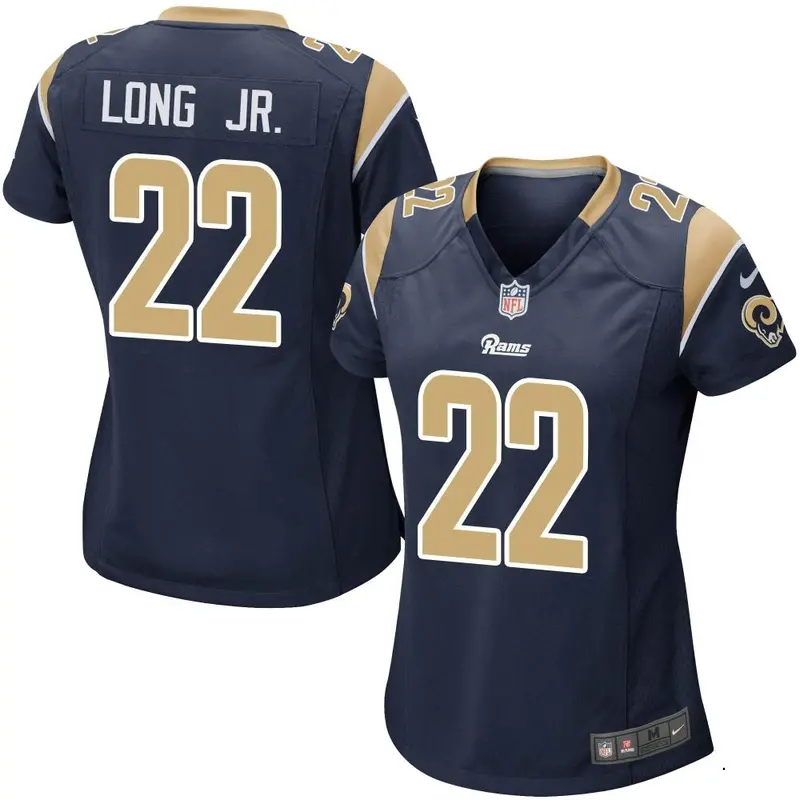 Nike David Long Jr. Women's Game Los Angeles Rams Navy Team Color Jersey