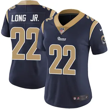 Nike David Long Jr. Women's Limited Los Angeles Rams Navy Team Color Vapor Untouchable Jersey
