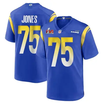 Nike Deacon Jones Men's Game Los Angeles Rams Royal Alternate Super Bowl LVI Bound Jersey