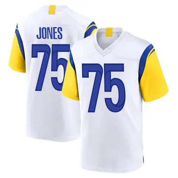 Nike Deacon Jones Men's Game Los Angeles Rams White Jersey