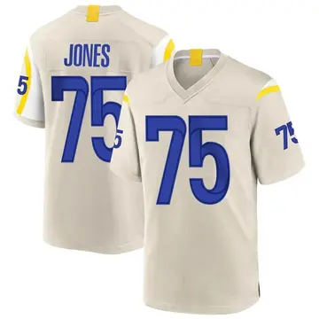 Nike Deacon Jones Youth Game Los Angeles Rams Bone Jersey