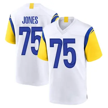 Nike Deacon Jones Youth Game Los Angeles Rams White Jersey