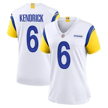 Nike Derion Kendrick Women's Game Los Angeles Rams White Jersey