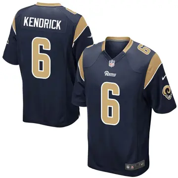 Nike Derion Kendrick Youth Game Los Angeles Rams Navy Team Color Jersey