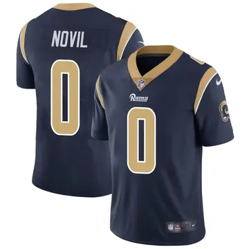 Nike Dion Novil Men's Limited Los Angeles Rams Navy Team Color Vapor Untouchable Jersey