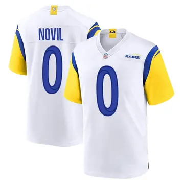 Nike Dion Novil Youth Game Los Angeles Rams White Jersey