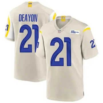 Nike Dont'e Deayon Men's Game Los Angeles Rams Bone Jersey