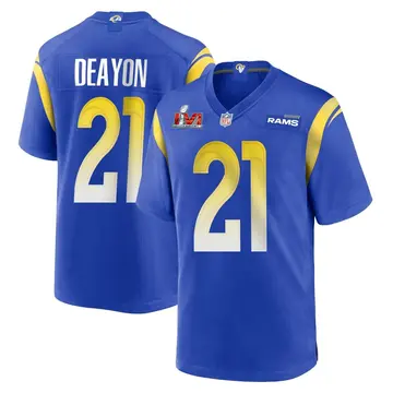 Nike Dont'e Deayon Men's Game Los Angeles Rams Royal Alternate Super Bowl LVI Bound Jersey