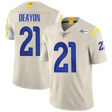 Nike Dont'e Deayon Men's Limited Los Angeles Rams Bone Vapor Jersey