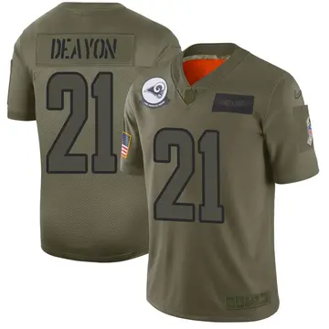 Nike Dont'e Deayon Men's Limited Los Angeles Rams Camo 2019 Salute to Service Jersey