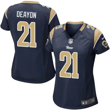 Nike Dont'e Deayon Women's Game Los Angeles Rams Navy Team Color Jersey
