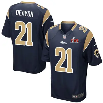 Nike Dont'e Deayon Youth Game Los Angeles Rams Navy Team Color Super Bowl LVI Bound Jersey