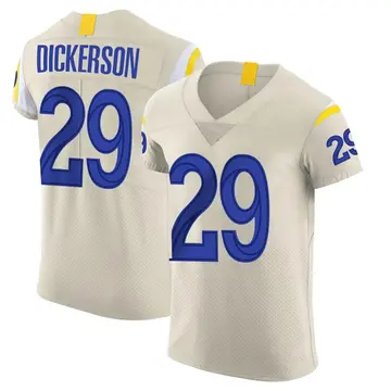 Nike Eric Dickerson Men's Elite Los Angeles Rams Bone Vapor Jersey