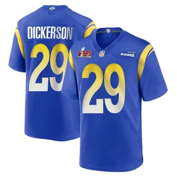 Nike Eric Dickerson Youth Game Los Angeles Rams Royal Alternate Super Bowl LVI Bound Jersey