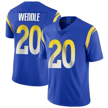 Nike Eric Weddle Men's Limited Los Angeles Rams Royal Alternate Vapor Untouchable Jersey