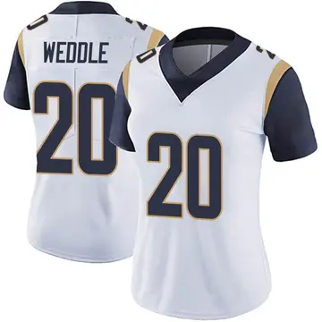 Nike Eric Weddle Women's Limited Los Angeles Rams White Vapor Untouchable Jersey