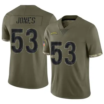 Nike Ernest Jones Men's Limited Los Angeles Rams Olive 2022 Salute To Service Jersey