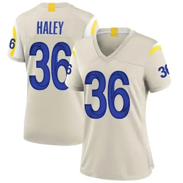 Nike Grant Haley Women's Game Los Angeles Rams Bone Jersey