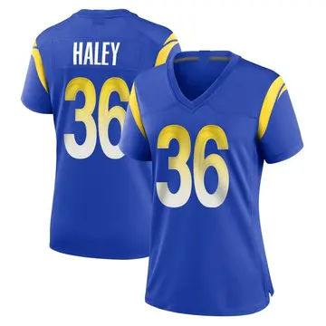 Nike Grant Haley Women's Game Los Angeles Rams Royal Alternate Jersey