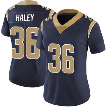 Nike Grant Haley Women's Limited Los Angeles Rams Navy Team Color Vapor Untouchable Jersey