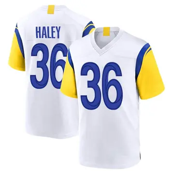 Nike Grant Haley Youth Game Los Angeles Rams White Jersey