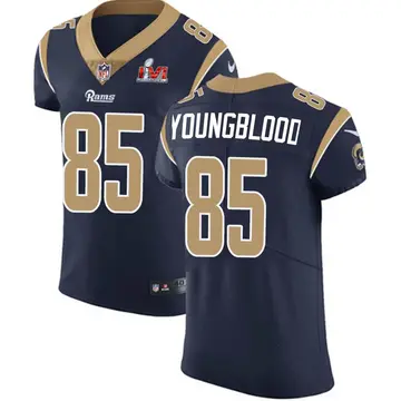 Nike Jack Youngblood Men's Elite Los Angeles Rams Navy Team Color Vapor Untouchable Super Bowl LVI Bound Jersey