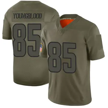 Nike Jack Youngblood Men's Limited Los Angeles Rams Camo 2019 Salute to Service Jersey