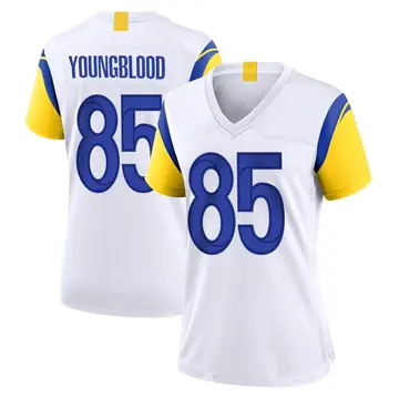 Nike Jack Youngblood Women's Game Los Angeles Rams White Jersey