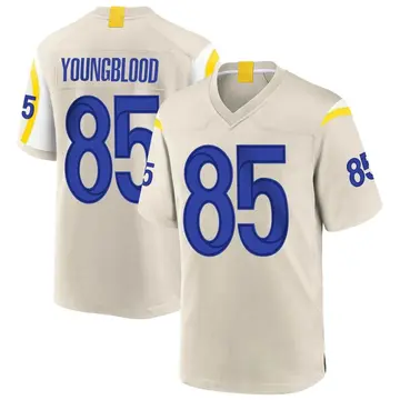 Nike Jack Youngblood Youth Game Los Angeles Rams Bone Jersey